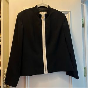 Doncaster zip up black jacket